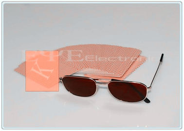 Óculos de sol roxos violetas marcados luminosos dos tapeadores da visão das lentes de contato dos cartões