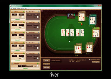 Software do pôquer de Texas Holdem da única operação para relatar a melhor mão do vencedor
