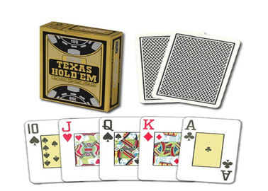 Pôquer que engana o material plástico marcado Holdem de cartões de jogo 100% de Copag Texas