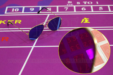 Leitor clássico do pôquer dos óculos de sol do IR do estilo para cartões para trás marcados