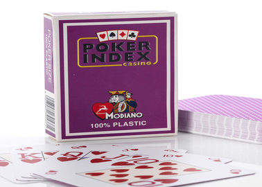 Cartões marcados do pôquer do índice plástico do pôquer de Modiano para jogos do casino
